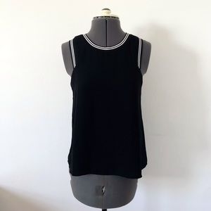 🎀 5/$25 Affair by Current Air black ringer sleeveless blouse sz XS